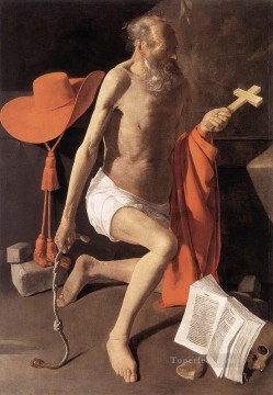 Georges de La Tour Painting - Penitente San Jerónimo a la luz de las velas Georges de La Tour